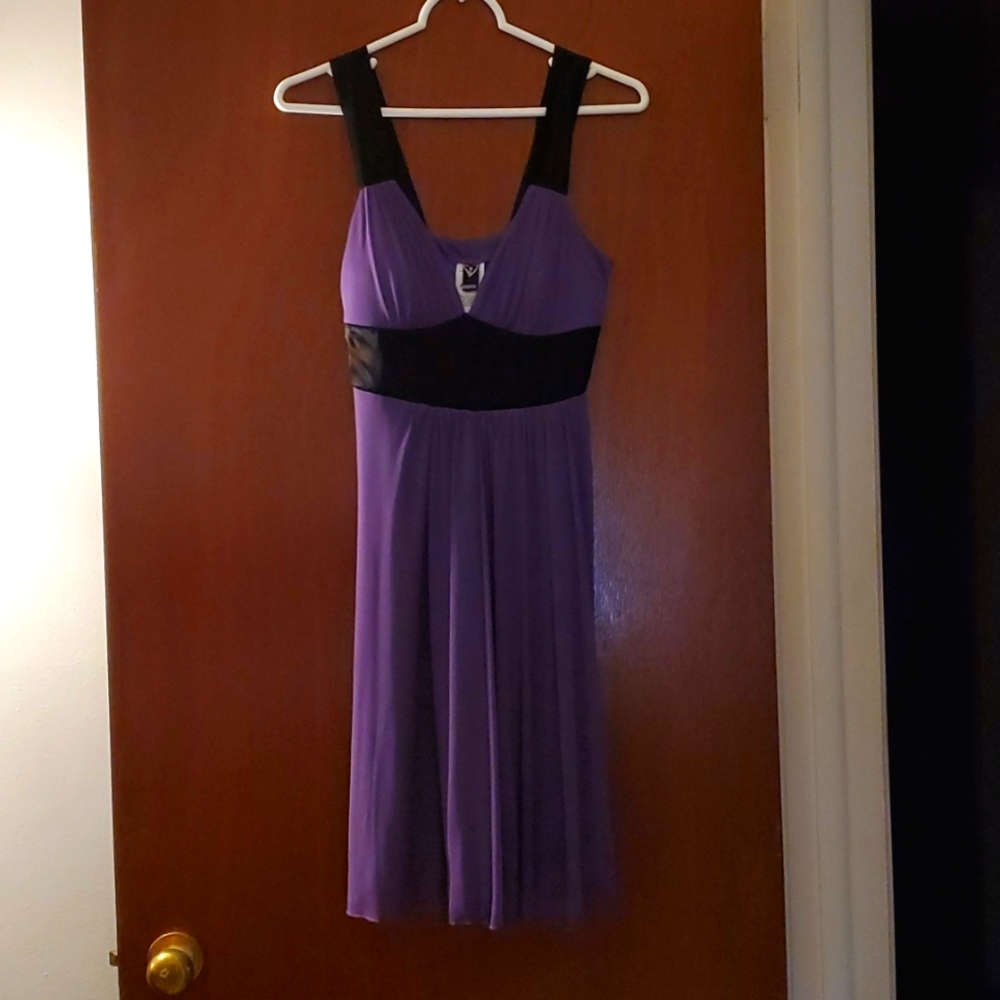 Purple and Black Windsor Dress